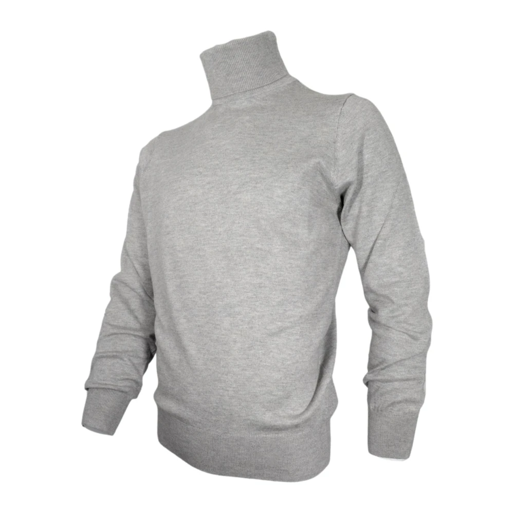 Cashmere Company Slim Fit Cashmere Trui in Grijs Gray Heren