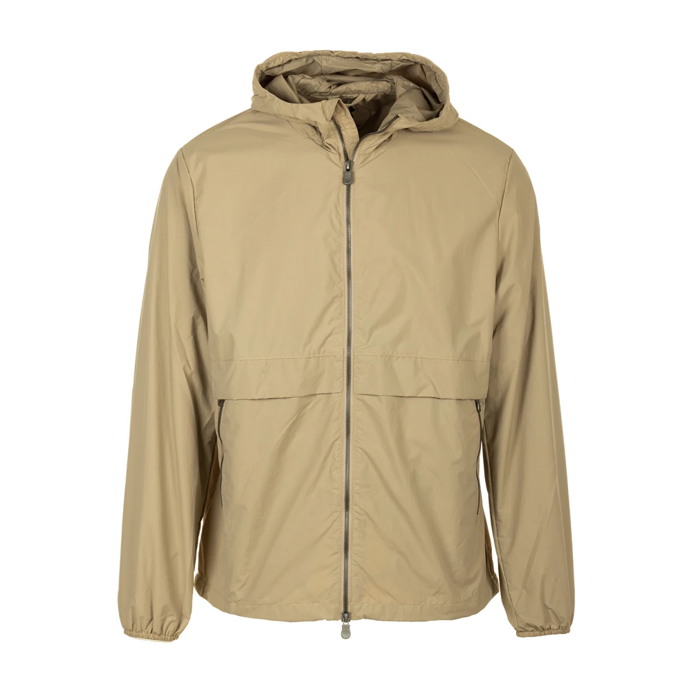 Save The Duck Gewatteerde capuchonjas voor heren Beige Heren
