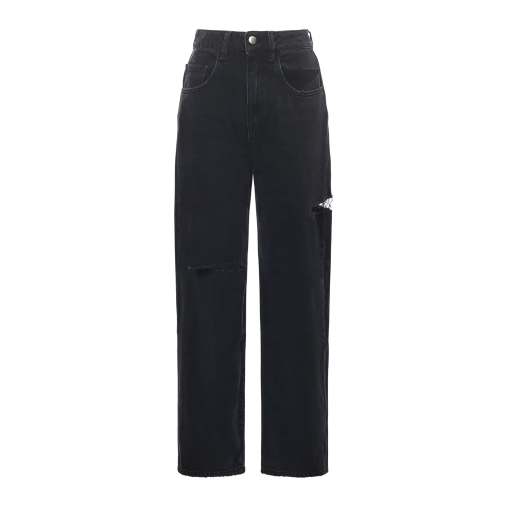Icon Denim Women's Blue Straight Jeans - Loose Fit Jeans - W24 - Jeans