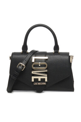 black-shoulder-bag-with-flap-closure