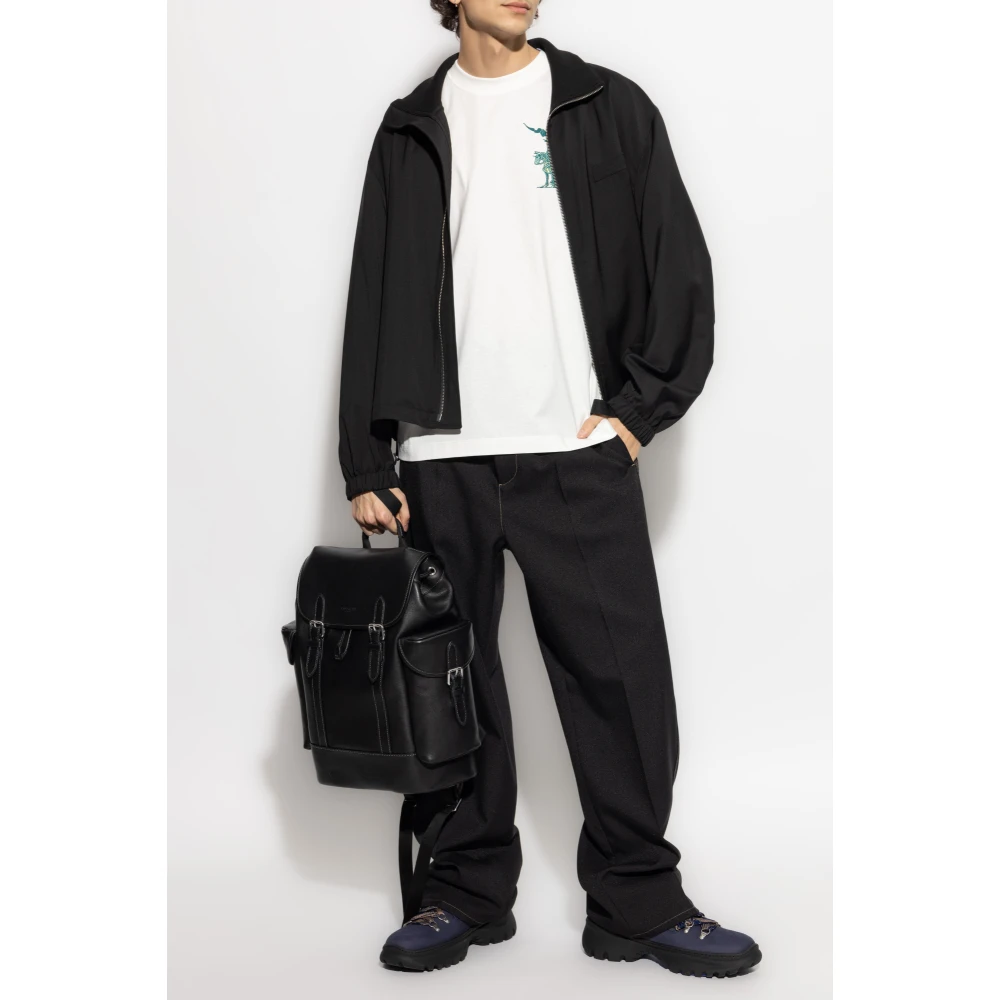 Burberry T-shirt met bedrukt logo White Heren