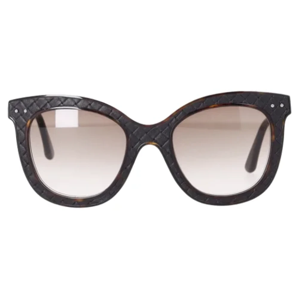 Bottega Veneta Vintage Pre-owned Acetate sunglasses Brown Heren