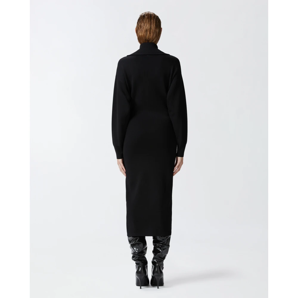 pinko Elegante Jurk Levulosio Model Black Dames