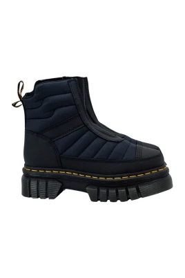 Quiltade Chelsea Boots med Plattform