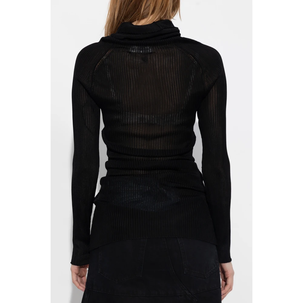 Victoria Beckham Mini coltrui jurk Black Dames