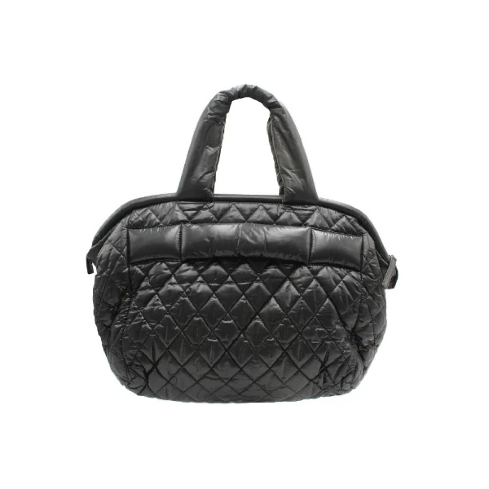 Chanel Vintage Pre-owned Nylon handbags Black Dames