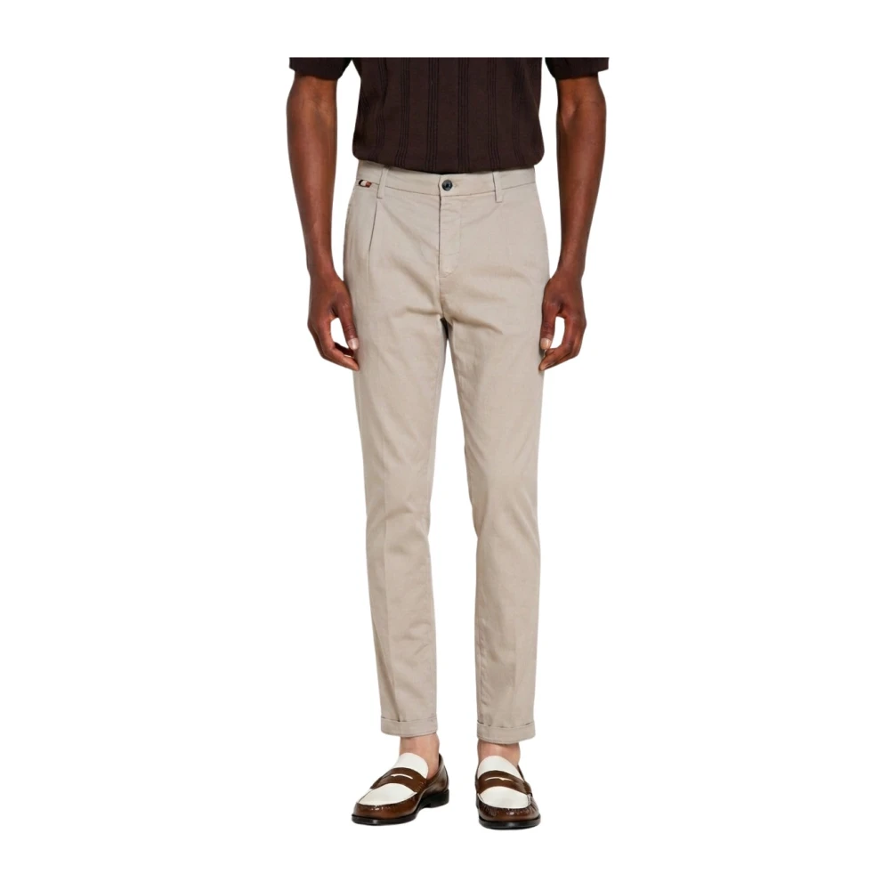 Mason's Mannelijk Grijs Broeken Heren, 3XL, Katoen, Osaka 1 Pinces Chino Broek