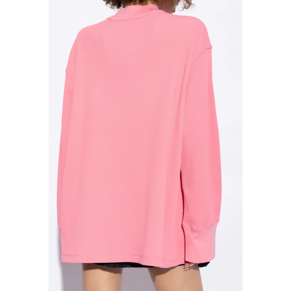 The Attico Sweatshirt met logo Pink Dames