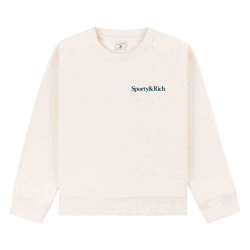 Sporty & Rich Unisex Beige Eat More Veggies Sweatshirt