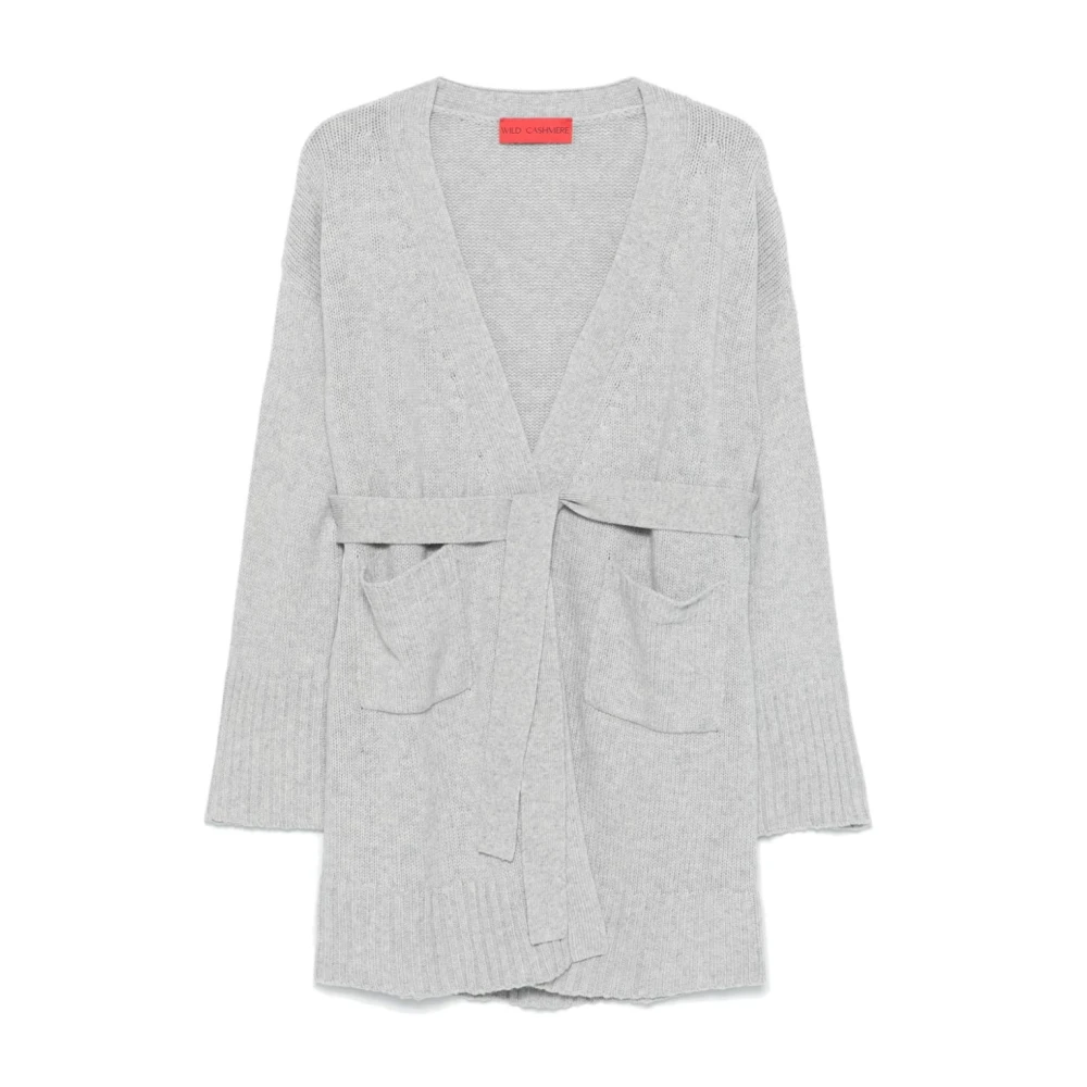 Wild Cashmere Grijze Cashmere Cardigan Karla Gray Dames