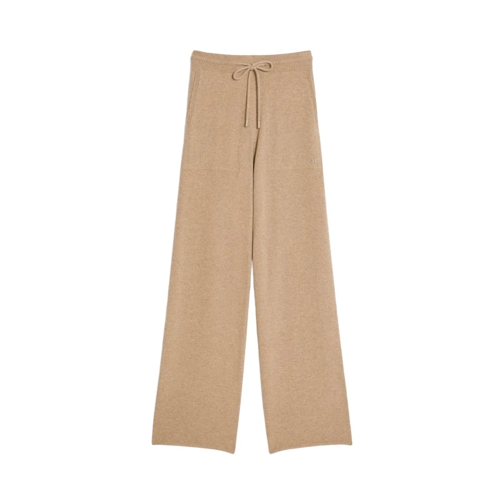 Max Mara Luxe wollen en kasjmier broek Beige Dames