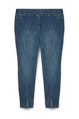 Jeggings med resår i midjan