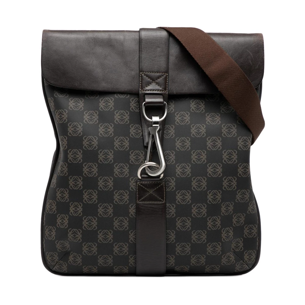Loewe Pre-Owned Women's Brown Pre-Owned Patterned Messenger Bag