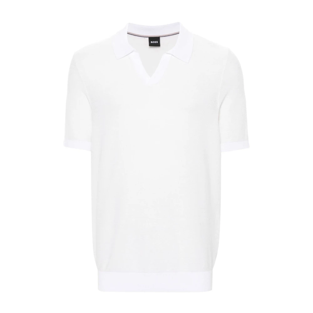 Hugo Boss Witte T-shirts Polos voor Mannen White Heren