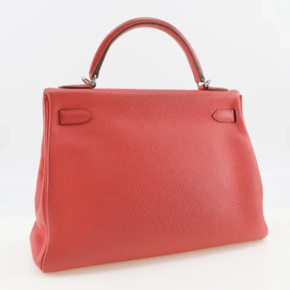Hermès Vintage Pre-owned Fabric handbags Red Dames
