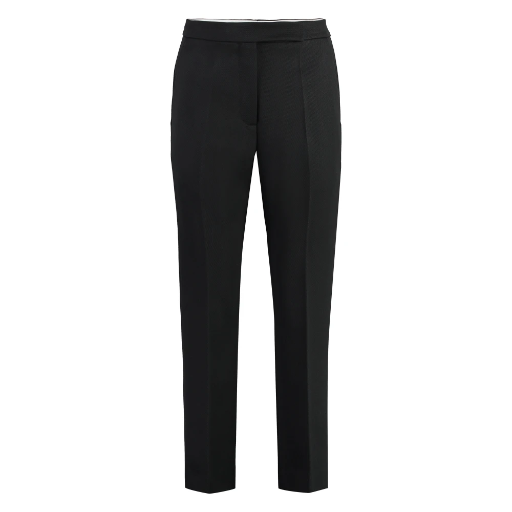 TORY BURCH Wollen Broek Achterzak Black Dames