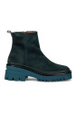 bottes-vertes-en-daim-a-plateforme