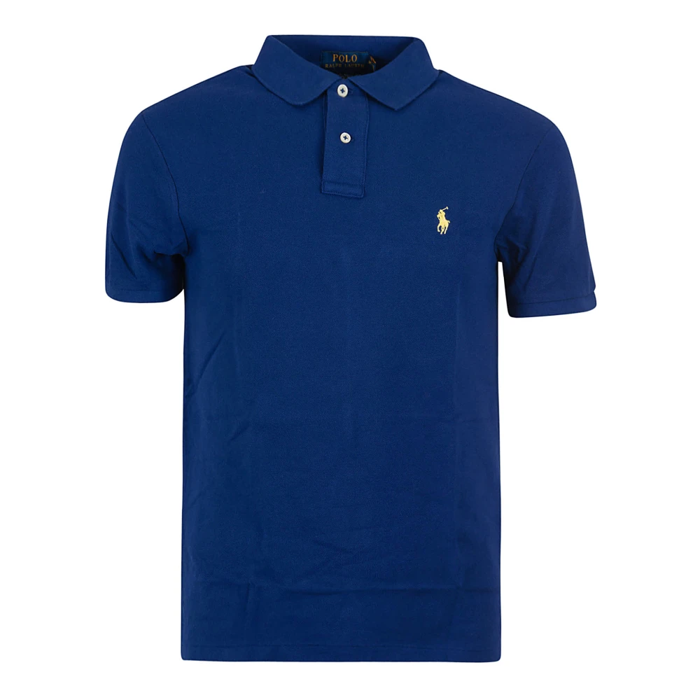 Ralph Lauren Fall Royal Knit Polo Shirt Blue Heren
