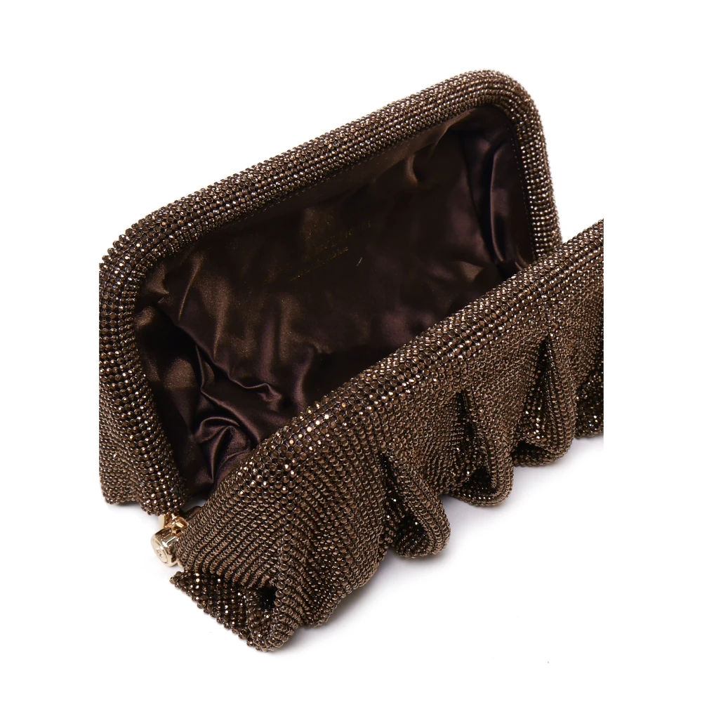 Benedetta Bruzziches Mesh Clutch Tas Bruin Gemaakt in Italië Brown Dames