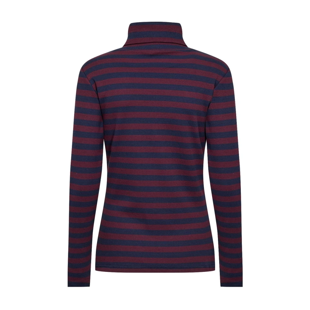 Soyaconcept Gestreepte longsleeve top in blauw Blue Dames