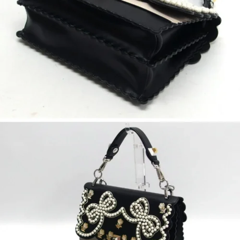 Fendi Vintage Pre-owned Leather fendi-bags Black Dames