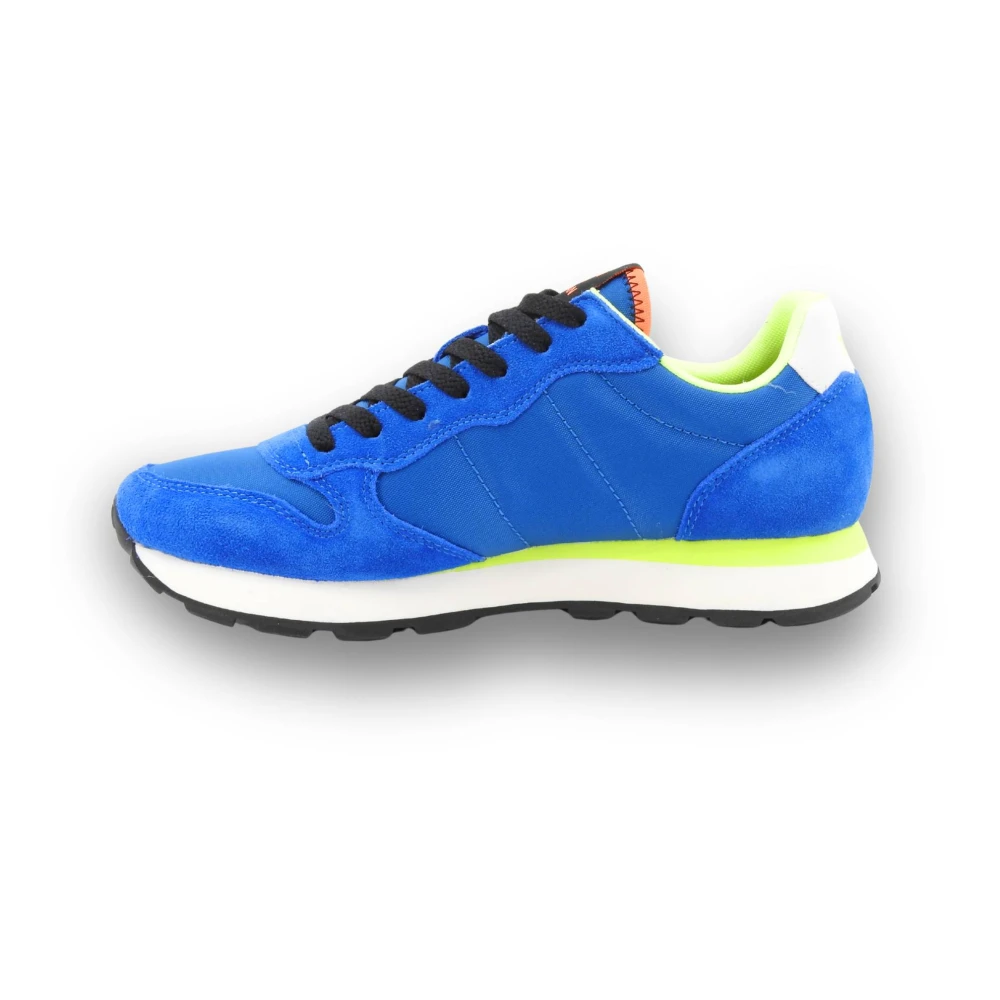 Sun68 Blue Sneakers, Male, 9 Uk, Tom Fluo Sneaker