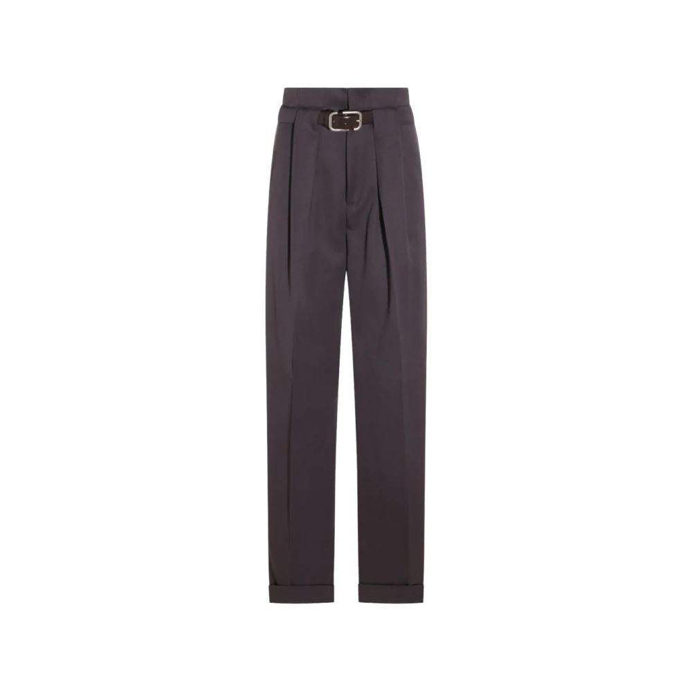 The Attico Tapered Trousers, Female, M, Tapered Trousers Purple
