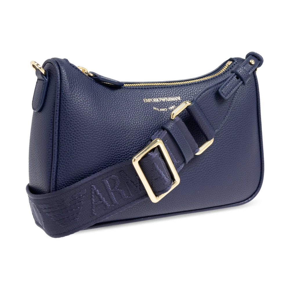 Emporio Armani Schoudertas met bedrukt logo Blue Dames