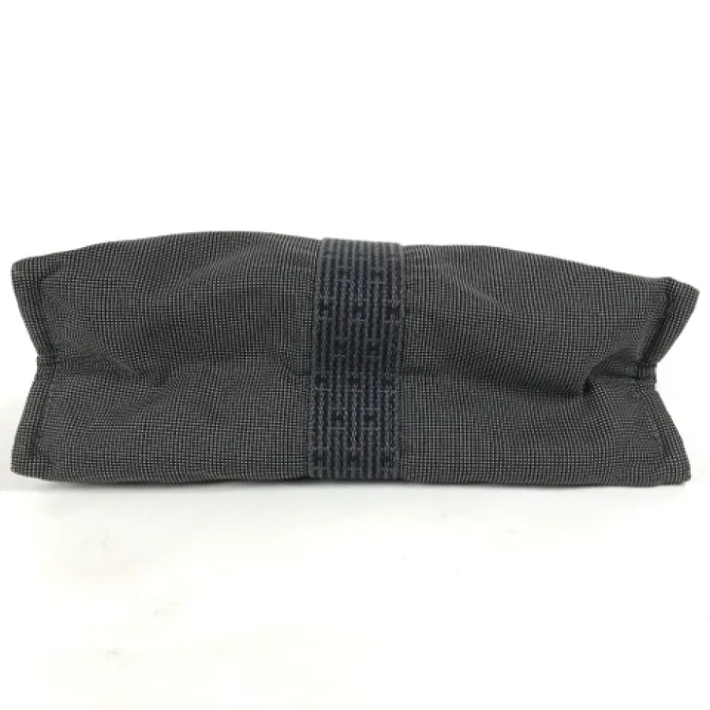Hermès Vintage Pre-owned Fabric clutches Gray Dames