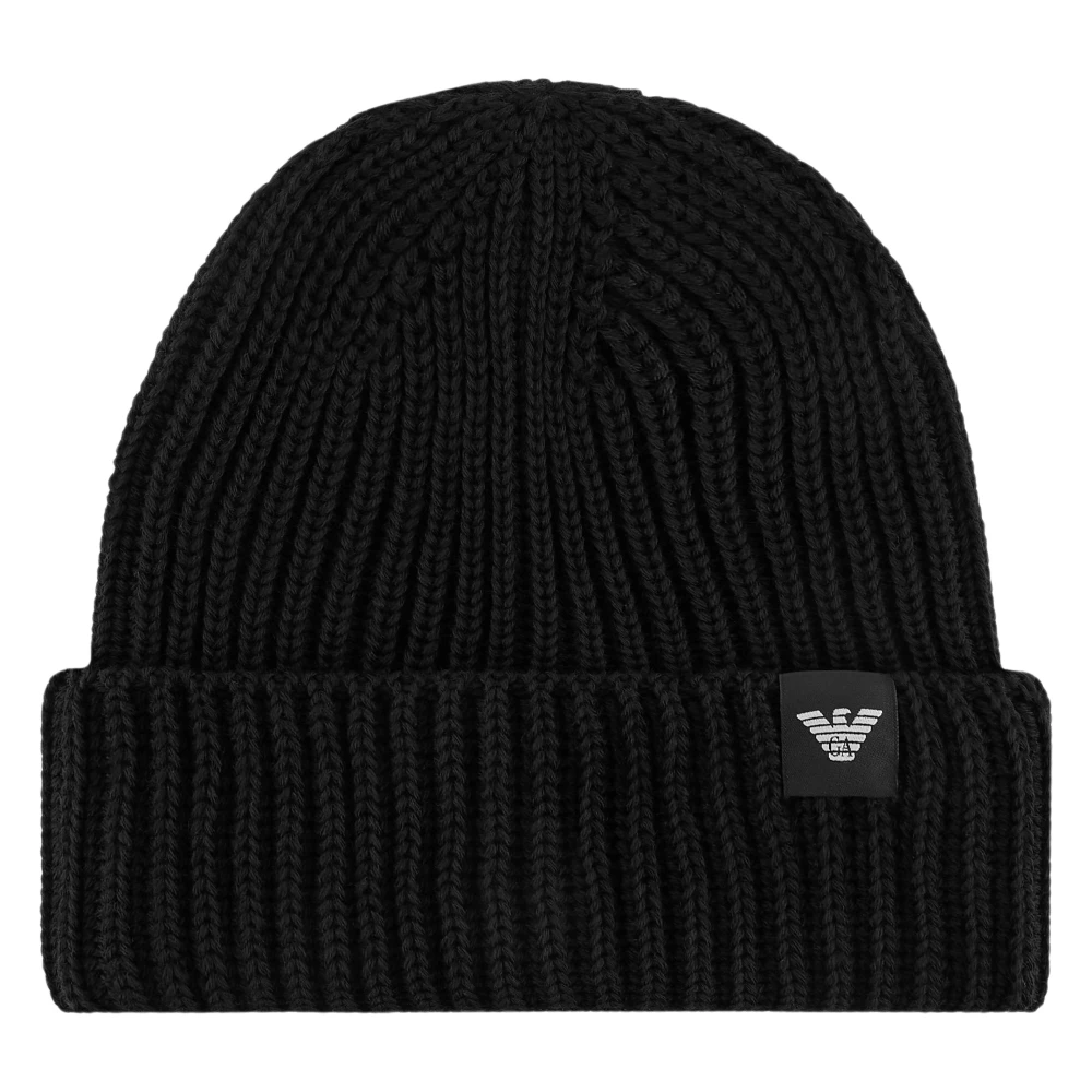 Emporio Armani Zwarte hoeden voor mannen Black Heren