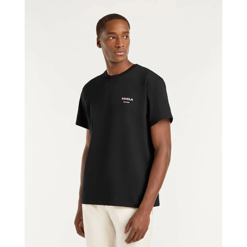 Denham The Jeanmaker Painter Tee Korte Mouw T-shirt Black Heren