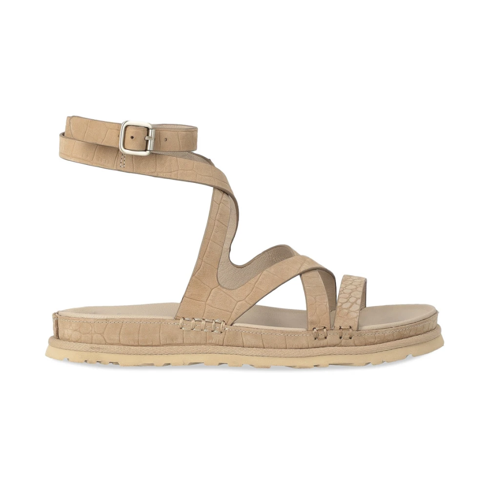 Ugg Women's Beige Flat Sandals, 4 Uk, Goldengaze Sandal