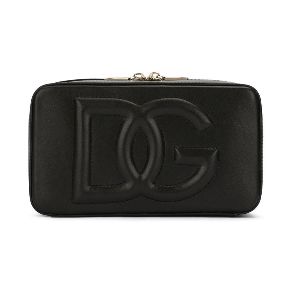 Dolce & Gabbana Camera tas met logo print Black Dames