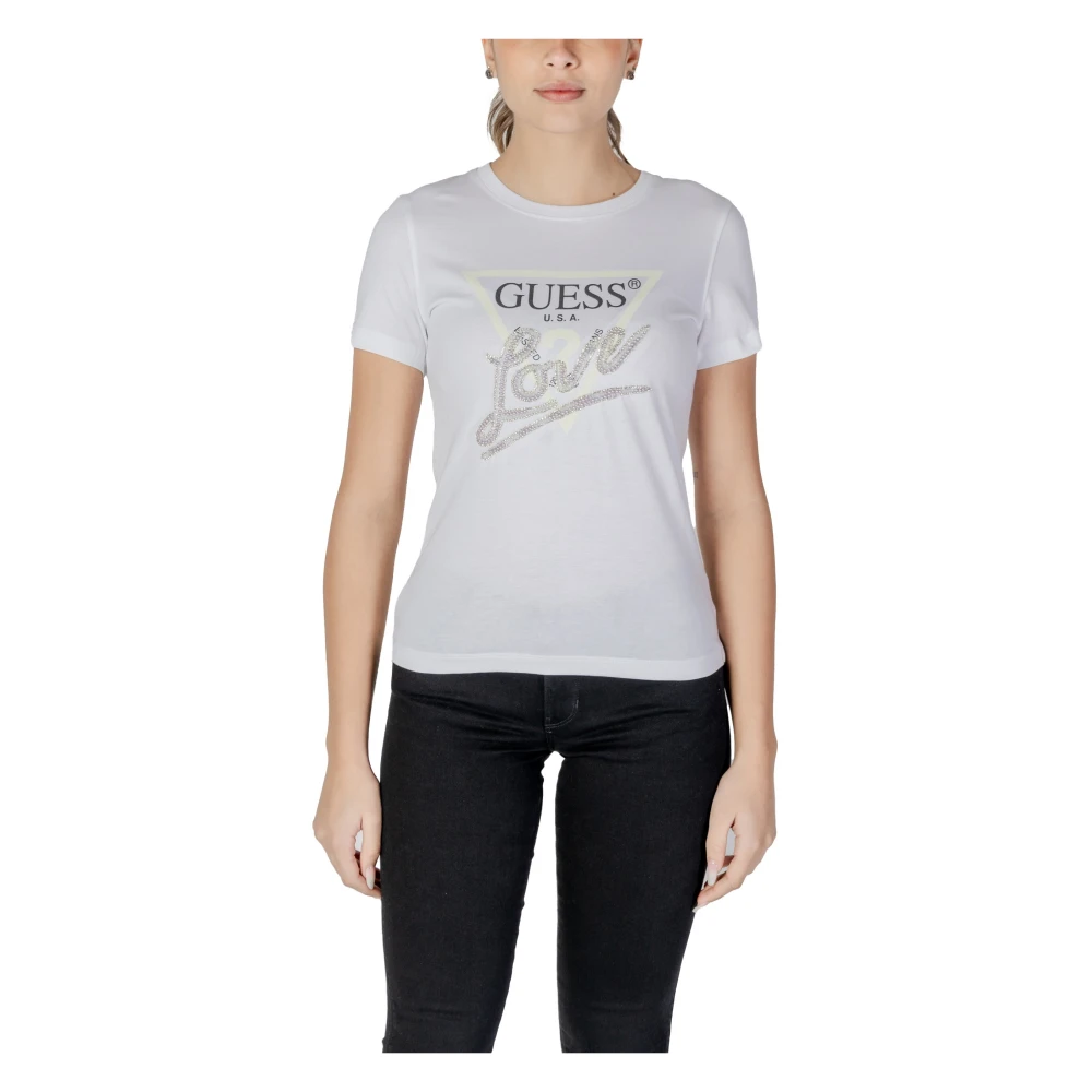 Guess - Tops > T-Shirts - White - Guess - Modalova
