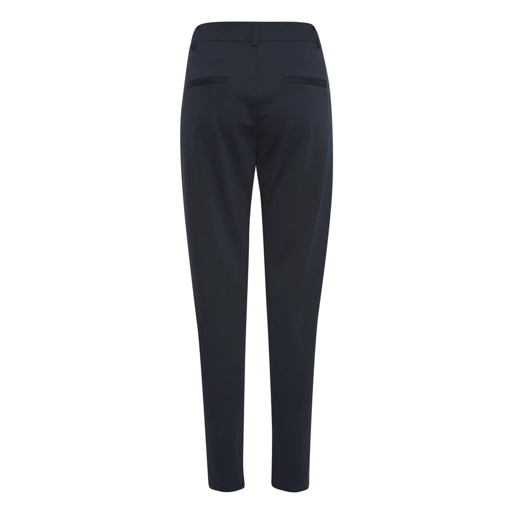 Ichi Blauwe gerecyclede polyester sigarettenbroek Blue Dames