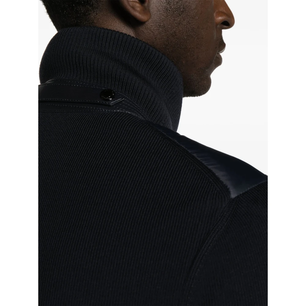 Tom Ford Ganzendons en katoenen jas Blue Heren