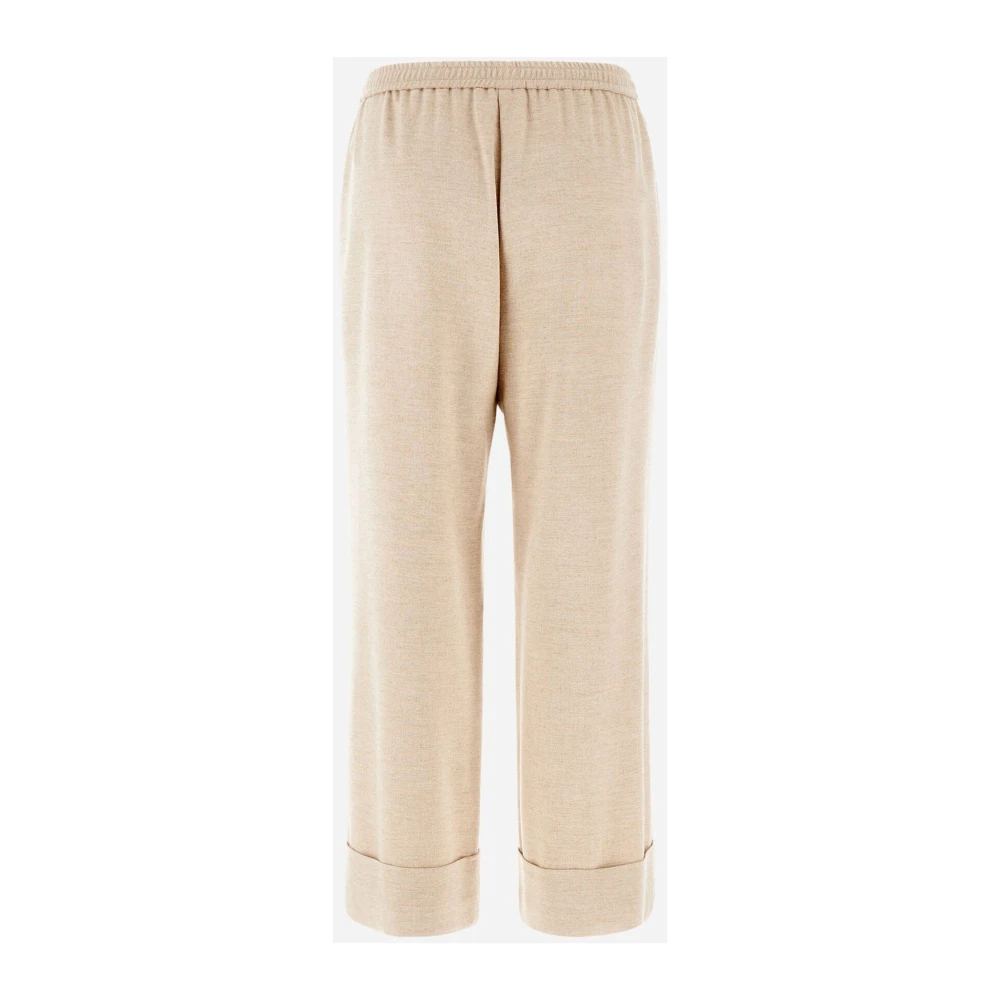 Herno Flanellen Resort Broek Beige Dames