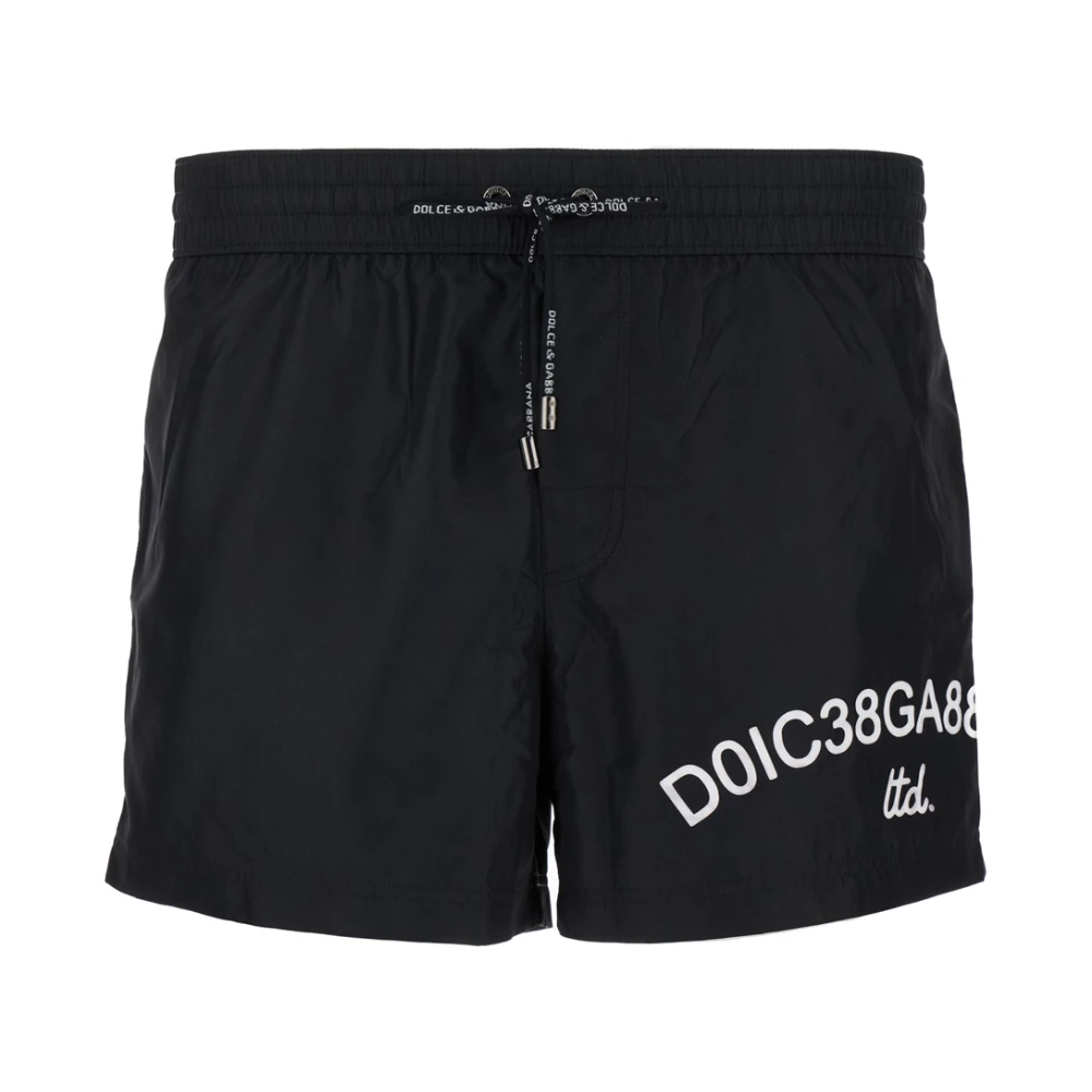 Dolce & Gabbana Zwarte Zee Kleding Shorts Black Heren