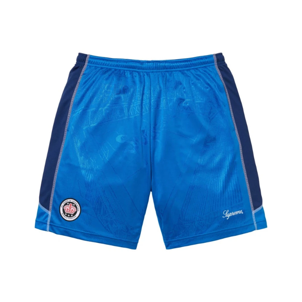 Supreme Blauwe Voetbalshorts | Stijlvol Blue Heren