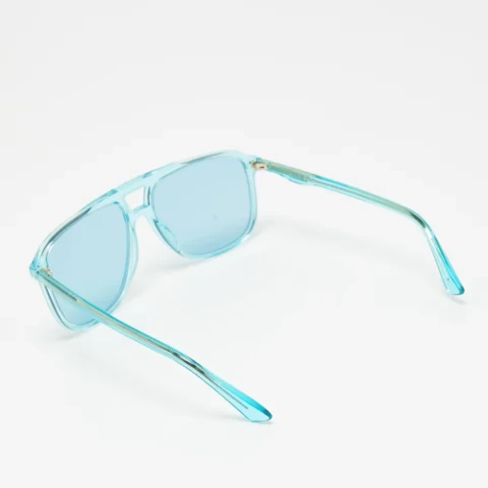 Gucci Vintage Pre-owned Acetate sunglasses Blue Dames