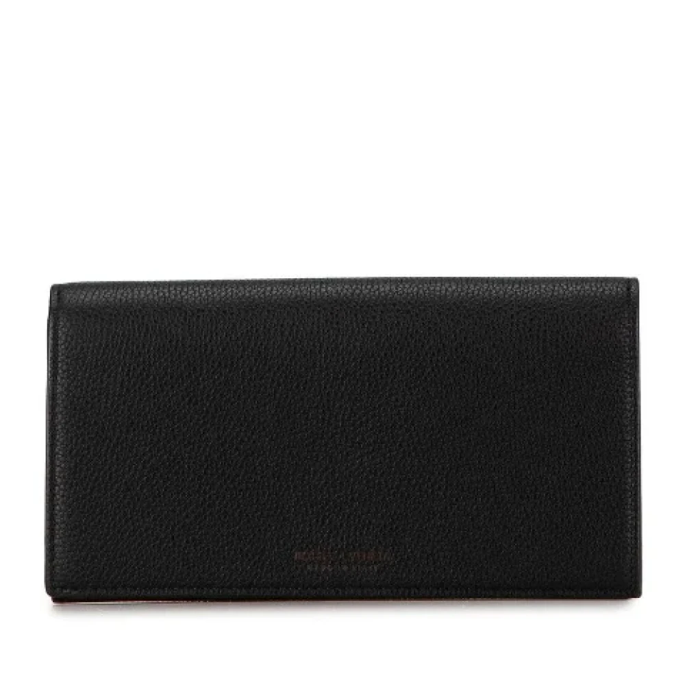 Bottega Veneta Vintage Pre-owned Leather wallets Black Dames