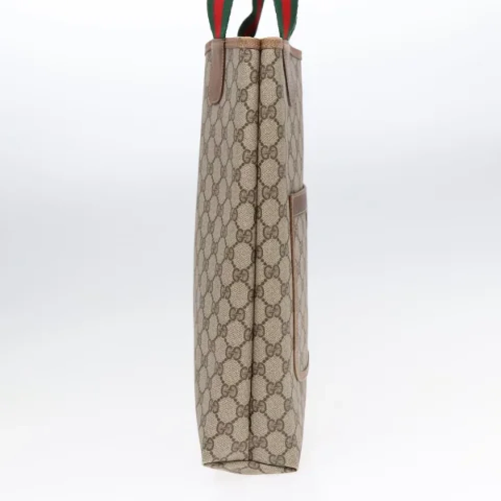 Gucci Vintage Pre-owned Leather totes Beige Dames