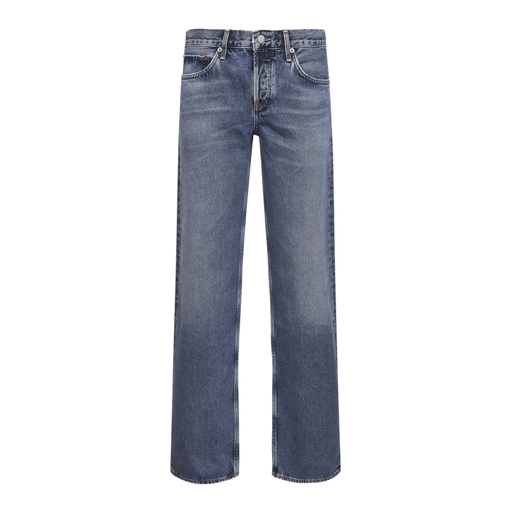 Agolde Blue Straight Fit Jeans, Female, W26, Straight Jeans