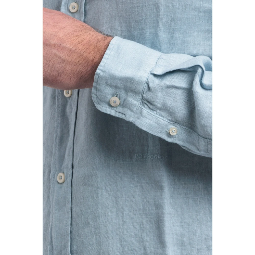 Roy Roger's Riviera Shirt Pierce Blue Heren