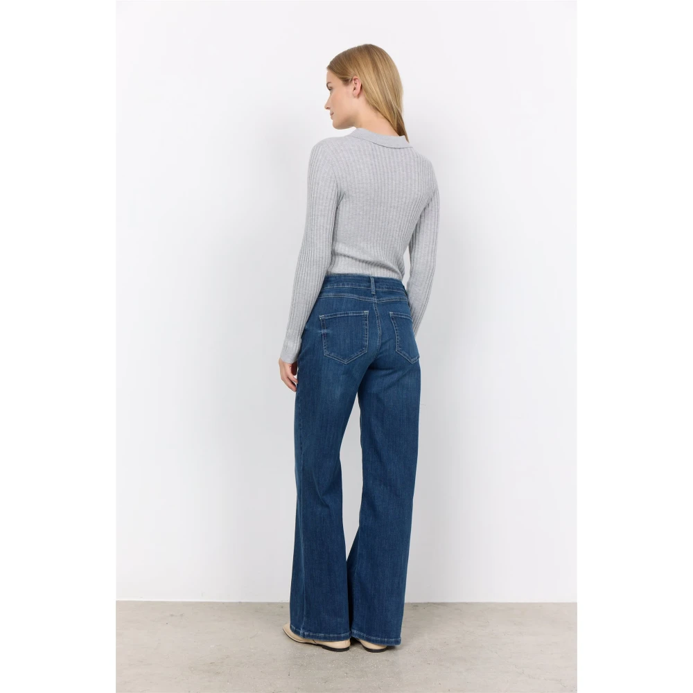 Soyaconcept Wijde Pijp Casual Jeans Blue Dames