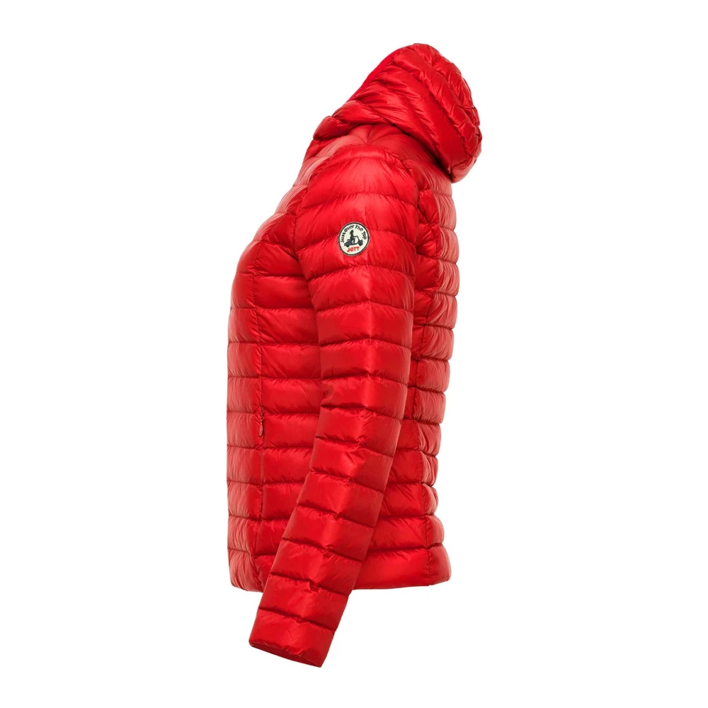Jott Aansluitende Hooded Cloé Pufferjas Red Heren