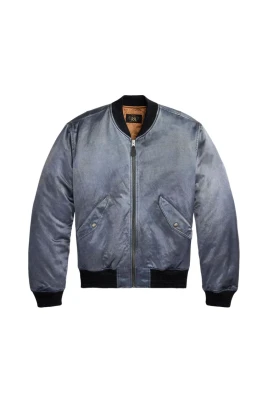 Broderad Satin Flight Jacket