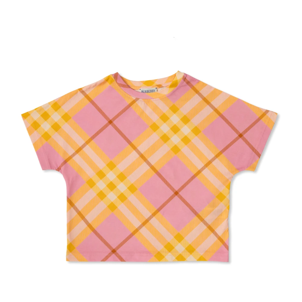 Burberry Barn T-shirt med mönster Multicolor, Flicka