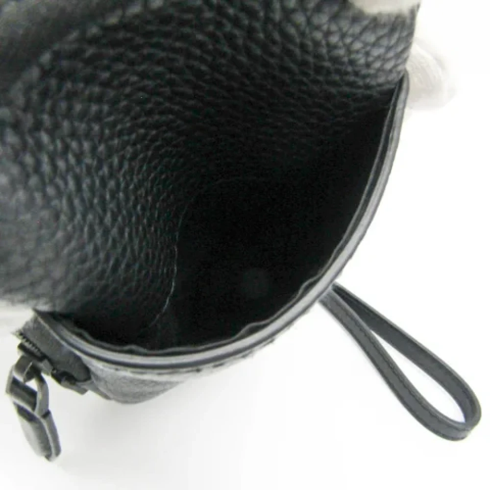 Salvatore Ferragamo Pre-owned Leather pouches Black Dames