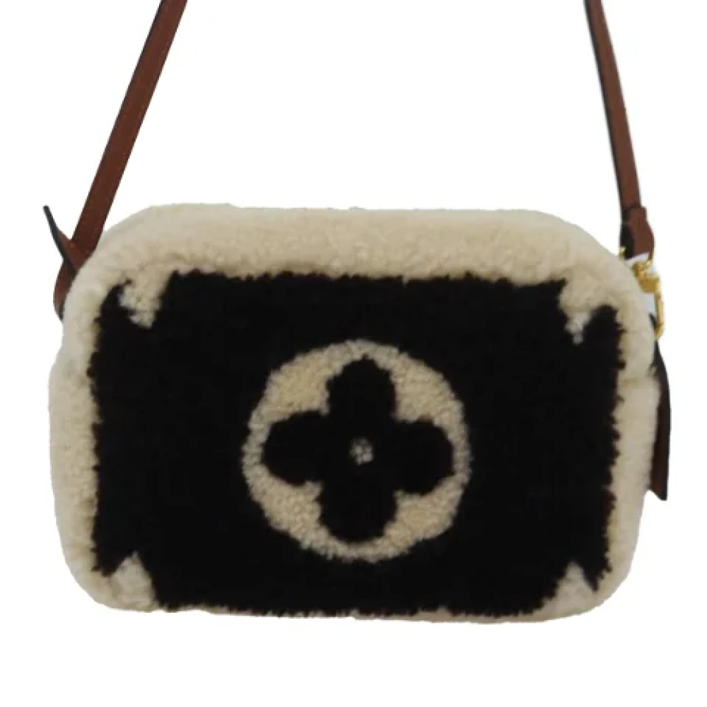 Louis Vuitton Vintage Pre-owned Wool louis-vuitton-bags Beige Dames